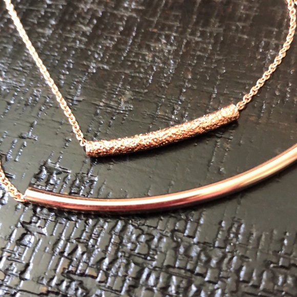 NWT Rose Gold Tone 2 Layer The Limited Necklace! - Picture 3 of 5